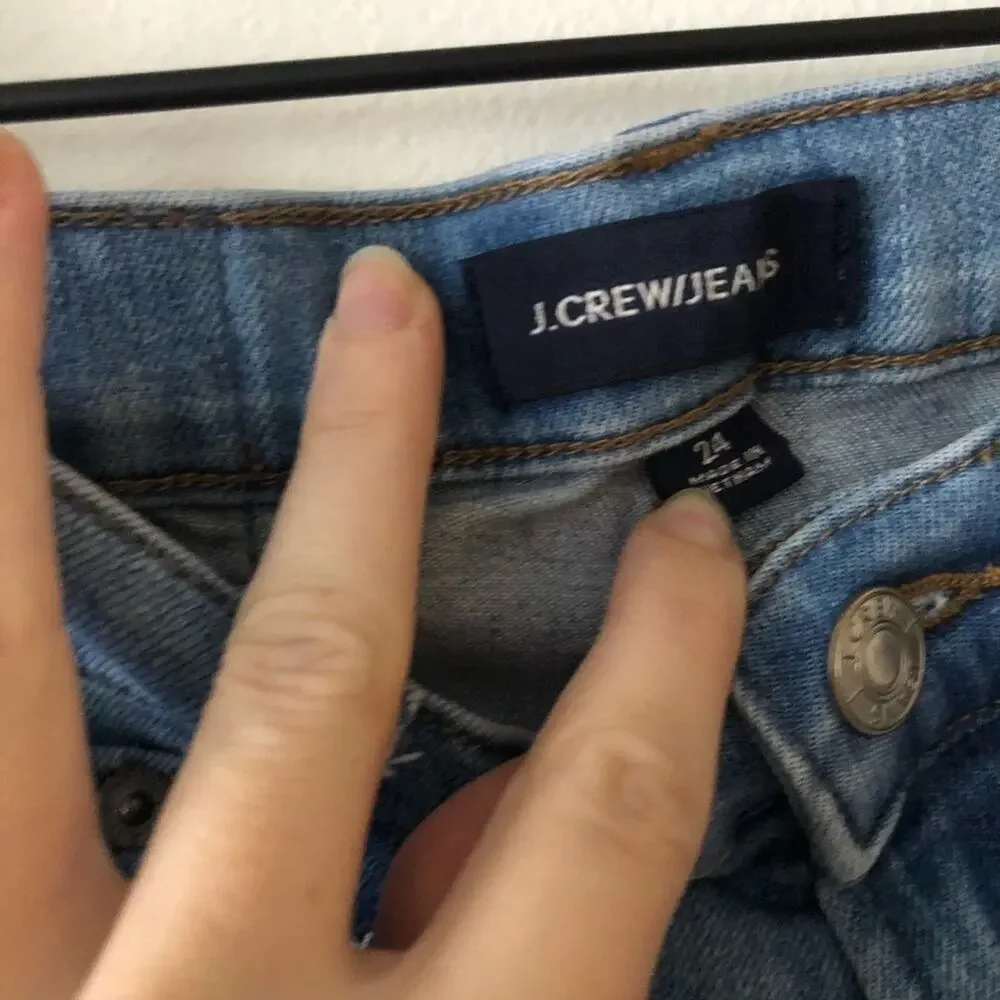 J. Crew Vintage Straight Jeans with Released Hem